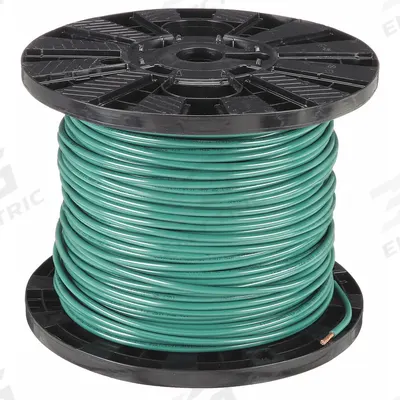 CAROL Hookup Wire: 8 AWG Conductor Size, Green, 500 ft Overall Lg - Machine Tool Wires