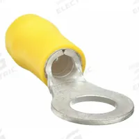 GRAINGER Ring Terminal: Yellow, Vinyl Insulation, #4 Stud Size, 12 AWG to 10 AWG Wire Sizes, 600 V (MPN 24C957). Key specifications — attr1308027: GRAINGER.