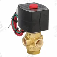 REDHAT Solenoid Valve: 3-Way, Configurable, 1/4 in Pipe Size, 110V AC/120V AC, Direct Mount (MPN EF8320G176). Key specifications — Pipe Size: 1/4 in; Voltage: 120V AC; Brand: REDHAT; Coil Enclosure: Watertight.