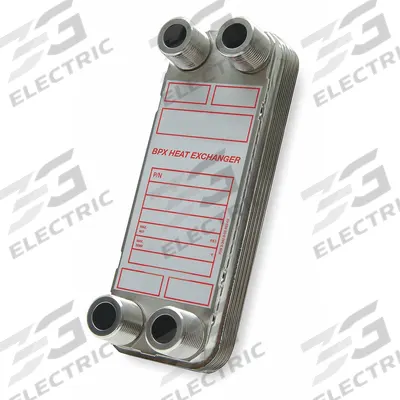 BELL & GOSSETT Heat Exchanger: 500,000 BtuH Water / 50,900 BtuH Oil, 50 gpm, 7.9 sq ft - Brazed Plate Heat Exchangers