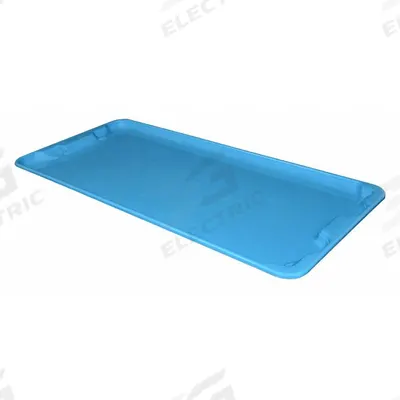 TOTELINE Lid: 42 1/2 in x 20 in, Blue - Lids for Extreme-Temperature Stacking & Nesting Totes