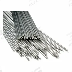 ESAB Welding Rod: Low-Alloy Steel, ER80S-B2, 1/8 in x 36 in, 10 lb, Tigrod ER80S-B2 (MPN 150JF52). Key specifications — Tensile Strength (As Welded): 95 ksi; Yield Strength (As Welded): 81 ksi; Series: TIGROD ER80S-B2; Brand: ESAB.
