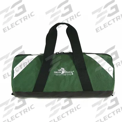IRON DUCK Oxygen Bag: 7 1/2 in L x 8 1/2 in W x 8 1/2 in H, Zipper, Green - Medical Oxygen Duffel Bags