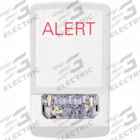 EATON Strobe Light: Clear, LED, 24V, 1 9/16 in Overall Lg, 2 3/4 in Overall Wd, 4 3/4 in Overall Ht (MPN ELSTW-AL). Key specifications — Brand: EATON; Lens Color: Clear; Mounting Location: Wall Mount; Operating Voltage: 24V.