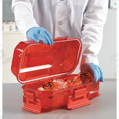 HEATHROW SCIENTIFIC Utility Carrier: 15 in Overall Lg, 7 3/4 in Overall Wd, 6 1/4 in Overall Ht - Lab Transport Boxes