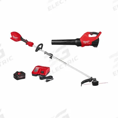 MILWAUKEE Combination Kit: M18 FUEL, Blower and Trimmer, 120 mph Blower Max Air Speed - Outdoor Equipment Combination Kits