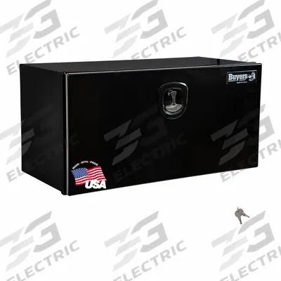 BUYERS PRODUCTS Underbody Truck Box: Underbody Truck Box, Single Drop-Down Door Door, Black - Single Drop-Down Door Boxes