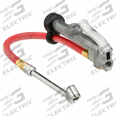 WESTWARD Dual Head Tire Inflator Gauge: Single-Tire Inflator Gauges, Sight Glass