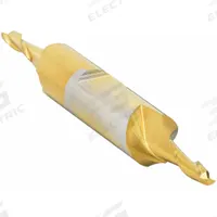 CLEVELAND Square End Mill: High Speed Steel, TiN Coated, Double End, 2 Flute, 1/8" Mill Dia (MPN C39044)