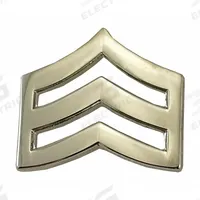 HEROS PRIDE Metal Rank Insignia: SGT. Chevron, 3/4 in, Silver, Metal, Clutch Pin, 1 PR (MPN 4407MN). Key specifications — attr1074238: Clutch Pin; attr188498: 3/4 in; attr188499: Silver; attr188500: Metal; attr188503: SGT. Chevron; attr193746: HEROS PRIDE.