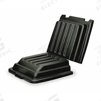 RUBBERMAID COMMERCIAL PRODUCTS Hinged Truck Lid: 52 in L 27 7/8 in W 9 in H, Fits 13.6 cu ft, Black (MPN FG9T2200BLA). Key specifications — Lid/Cover Material: MDPE; For Use With Grainger Item Number: 3LU60; For Use with Series: Universal; Brand: RUBBERMAID COMMERCIAL PRODUCTS; Color: Black.
