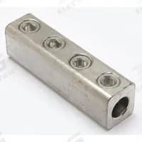 BURNDY Mechanical Connector: For Wire Size 6 AWG – 250 kcmil, 4 Wire Terminations (MPN AMS250). Key specifications — Brand: BURNDY; For Wire Material: Aluminum.