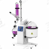 COLE-PARMER Rotary Evaporator: Motor, 5 L, 20 RPM to 140 RPM, Vertical Condenser, Vacuum Controller (MPN 5241196). Key specifications — Brand: COLE-PARMER; Height Adjustment Method: Motor; Included Glassware Series and Type: Vertical Condenser; Vacuum Controller: Yes; Features: PTFE Sealing System Offers Excellent Thermostability.