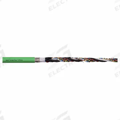 CHAINFLEX Measuring System Cable: (2) 20 AWG (0.50)/(2) Pr 24 AWG (0.25), Green - Servo Motor Feedback Cables