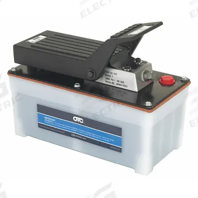 OTC Hydraulic Pump: 10,000 psi Max. Op Pressure, 98 cu in Reservoir Capacity - Low-flow Air-Operated Hydraulic Pump Units