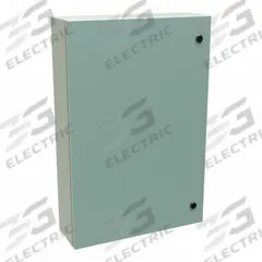 HAMMOND Electrical Enclosure: Steel, 30 in x 20 in x 6 in, NEMA 12/3R/4, Solid Cover, Hinged (MPN EN4SD30206GY). Key specifications — Closure Method: 1/4-Turn Latch; Brand: HAMMOND; Knockouts: Not Included.