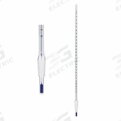 CHEMGLASS Thermometer: -10°C to 250°C, Partial Immersion, 25 mm Immersion Dp - Partial-Immersion Liquid-in-Glass Lab Thermometers