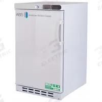 AMERICAN BIOTECH SUPPLY Lab Refrigerator: 2.5 cu ft, Undercounter, 1°C to 10°C, 22 3/4 in Overall Dp (MPN ABT-HC-UCBI-0204-LH). Key specifications — Door Opening Style: Left; Color: White; Alarm Type: Temperature; Manufacturer Part Number: ABT-HC-UCBI-0204-LH; Brand: AMERICAN BIOTECH SUPPLY; Product Type: Lab Refrigerator; Door Type: Swing Solid; Refrigerant Type: R-600a.