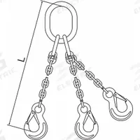 PEWAG Chain Sling: 5/8 in Chain Trade Size, 63 Chain Grade, Stainless Steel, Fixed, 10 ft Sling Lg (MPN 16G63TOS/10). Key specifications — attr994094: PEWAG.