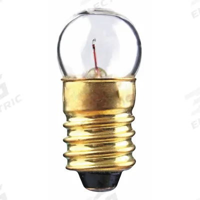 APPROVED VENDOR Incandescent Bulb: Incandescent, Miniature Screw (E10), (G) Globe, G3-1/2 - Mini Screw Base (E10) Miniature Lamps