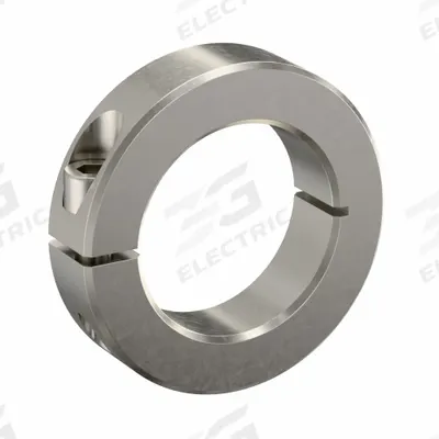 RULAND MANUFACTURING Shaft Collar: 1-Piece, Inch, Round, Clamp-On, 1 7/16 in Bore Dia - Stainless Steel Shaft Collars