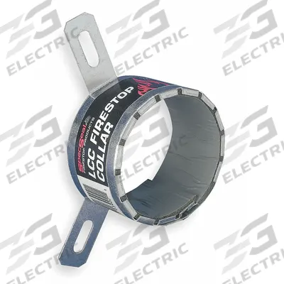 STI Firestop Pipe Collar: 2 in For Pipe Size, 2 hr, Common Construction Surfaces - Firestop Collars for Pipes