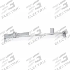 LUMINATION LED Low Bay Fixture: 8 ft Lg, 10,400 lm, 3500K, 8 ft – 15 ft Mounting Ht, 73 W, Wide (MPN LUSI8A0A0V1T35VQCSWHTES). Key specifications — attr1260469: 120 to 277V AC; attr1260477: (2) Lamp LFL; attr1260467: LUMINATION; attr1260503: 3500K.