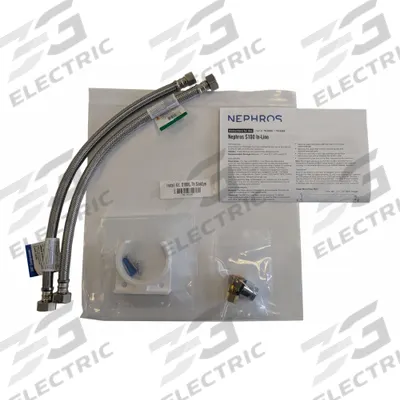 NEPHROS Install Kit In-Line Threaded: Brass/Polypropylene/Stainless - Mounting Brackets, Adapters & Installation Kits for Water Filter Systems
