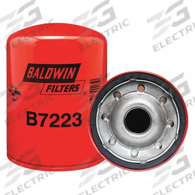 BALDWIN FILTERS Oil Filter: B7223, LF3664, 1 1/8"-16 Thread Size, 5 7/8 in Overall Ht, Oil - Spin-On Oil Filters