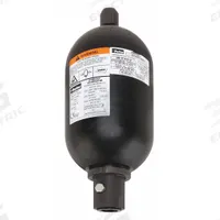 PARKER Bladder Accumulator: 231 cu in Fluid Volume, 222 cu in, 3,000 psi Max. Pressure, 6.61 in Dia (MPN BA01B3T01P2GRG). Key specifications — attr98879: PARKER; attr95407: SAE #20 (1-5/8-12); attr95412: 32 to 200°F for Water and Water-Glycol.