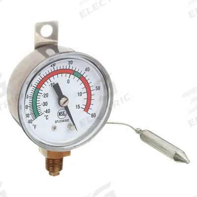 APPROVED VENDOR Analog Panel Mount Thermometer: -40°F to 60°F /-40°C to 15°C - NSF-Rated Panel Mount Dial Thermometers