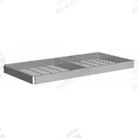 TENNSCO Shelf: 48 in x 24 in, 2,250 lb Load Capacity, Steel, 5 ga Decking, Gray, Shelf (MPN ZLES-4824W). Key specifications — Decking Material: Steel; Includes: (4) Angle Beams; Decking Finish: Zinc Plated; Shelf Configuration: Single Straight; Color: Gray; Frame Material: Steel; Brand: TENNSCO; Frame Finish: Zinc Plated.