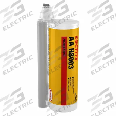 LOCTITE Structural Adhesive: AA H8003, Ambient Cured, 490 mL, Dual-Cartridge, Light Blue - Acrylic Dual Cartridges for Two-Part Applicators