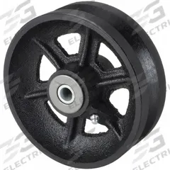 APPROVED VENDOR Track Wheel: 6 in Wheel Dia., 2 in Wheel Wd, 1,200 lb Load Capacity, Iron, Roller (MPN 1NWB9). Key specifications — attr1099880: Yes; attr1099886: Black; attr1099891: APPROVED VENDOR.