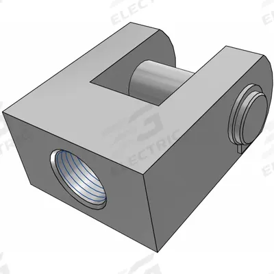 SMC Double Rod Clevis: Clevis, Fits 50 mm_63 mm Bore Dia, M18 Thread Size, Y-G05SUS - Clevis Mounting Hardware