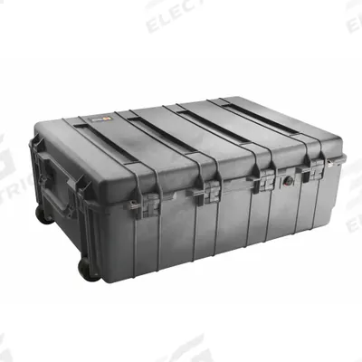 PELICAN Protective Case: 24 in x 34 in x 12 1/2 in Inside, No Foam, Black, 2 Wheels - Standard Protective Transport Cases