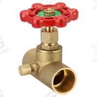APPROVED VENDOR Stop and Waste Valve: 3/4 in Pipe Size, Sweat x Sweat, Brass, Wheel (MPN 105-604NL). Key specifications — Handle Material: Cast Iron; Brand: APPROVED VENDOR.