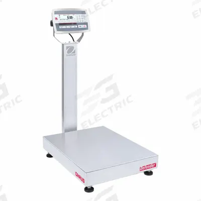 OHAUS Industrial Bench Scale: 18 in x 24 in, IP67/IP68, Column-Mounted - Bench Scales with Column-Mounted Indicator