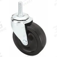 APPROVED VENDOR Stem Caster: Swivel, 4 in Wheel Dia., 1 1/4 in Wheel Wd, Rubber, 1 1/2 in Stem Lg (MPN DCRR04052S-S30). Key specifications — Brand: APPROVED VENDOR; Thread Size: 1/2"-13; Roll Up: Swivel.