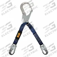 CONDOR Positioning Lanyard: Steel Rebar Hook, Aluminum Snap Hook, 24 in Lg, 310 lb Capacity (MPN 30HG86). Key specifications — Color: Blue; Brand: CONDOR; Adjustable Length: No.