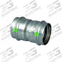VIEGA PROPRESS Crimp Coupling Fitting: 1 1/4 in CTS x 1 1/4 in CTS Size, Straight, Stainless Steel (MPN 80280). Key specifications — Brand: VIEGA PROPRESS.