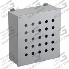 HAMMOND Push Button Enclosure: 22mm, 25 Holes, Carbon Steel, NEMA 12 (MPN 1489MP25). Key specifications — Brand: HAMMOND; Environments & Applications: Indoor Dust & Water Droplets.