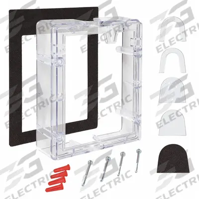 SAFETY TECHNOLOGY INTERNATIONAL Spacer: 2 in Overall Dp - Spacers for Alarm & Wall Fixture Covers