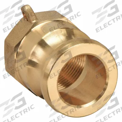 DIXON VALVE & COUPLING Cam and Groove Adapter: 1 in Coupling Size, 1 in Hose Fitting Size - Type A Forged Brass Cam & Groove Fittings
