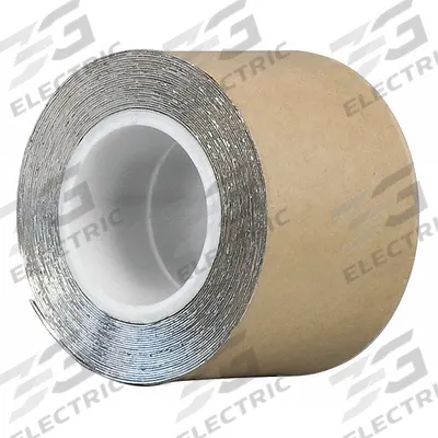 3M Foil Tape: 2 in Wd, 5 yd Lg, 15 mil Thick, Acrylic, Indoor/Outdoor, -25°F Min Temp - Sound Dampening Foil Tape