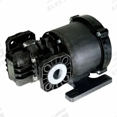PULSAFEEDER Rotary Gear Pump Head: Magnetic Drive, PVDF, 1-1/2" Flange, PTFE, Aluminum Ceramic - Mag-Drive Gear Pump Heads