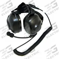 MOTOROLA Headset: Behind-the-Neck Earmuff, 24 dB NRR, Wired for XPR3000, XPR3000e, DP3000e Series (MPN PMLN6760A). Key specifications — Cup Color: Black; Intrinsically Safe: No; Connection Type: Wired for XPR3000, XPR3000e, DP3000e Series; Compatible with Series: DP; Two-Way Radio Communication Type - MERCH: Listen and Talk; Includes: Boom Mic; Brand: MOTOROLA; Foldable: No.