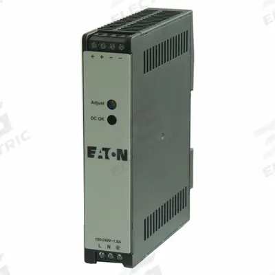 EATON DC Power Supply: DIN Rail, 60 W Output Power - Rated, 5 A Current - Output - DIN Rail Mount DC Power Supplies