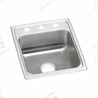 JUST MANUFACTURING Bowl Drop-In Sink: 22 in Overall Lg, 15 in Overall Wd, 7 5/8 in Bowl Dp, 1 Bowls (MPN SL221A453-J). Key specifications — Brand: JUST MANUFACTURING; Color Family: Silver/Gray.