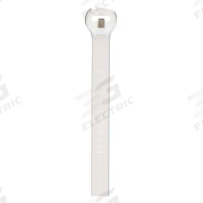 PANDUIT Cable Tie: 8 in Nominal Lg, 2 in Nominal Max. Bundle Dia., 0.14 in Wd, Natural - Fine Adjustment Cable Ties